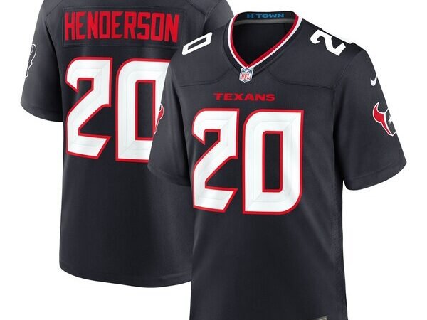 C.J. Henderson Houston Texans Nike Team Game Jersey -  Navy