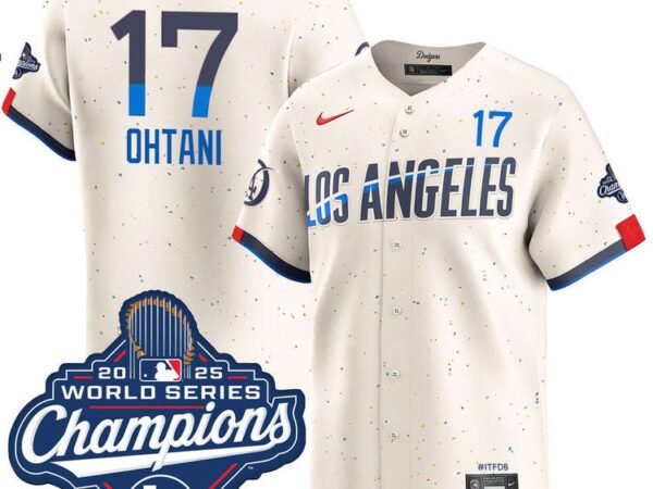 Shohei Ohtani Los Angeles Dodgers Nike 2025 World Series Champions Home Limited Jersey - Cream