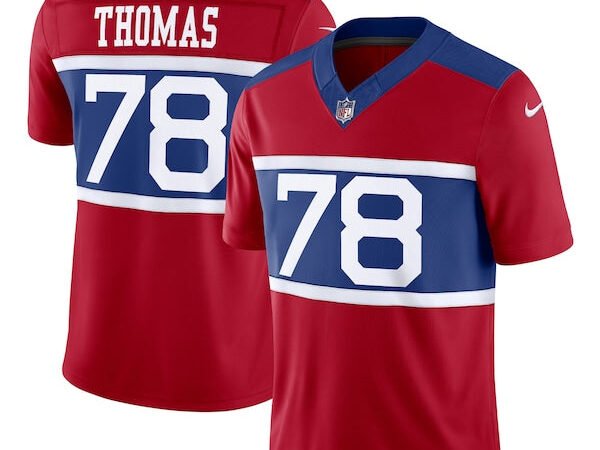 Andrew Thomas New York Giants Nike Alternate Vapor F.U.S.E. Limited Jersey - Century Red