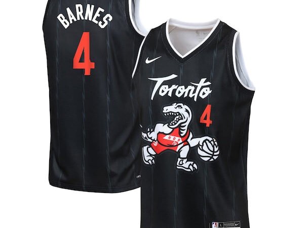 Scottie Barnes Toronto Raptors Nike Youth 2025/26 City Edition Swingman Jersey - Black