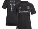 Tyler Boyd Nashville SC adidas Women's 2024 Man In Black Kit Replica Player Jersey - Black/Yellow