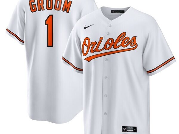 Baltimore Orioles Nike #1 Groom Home Replica Jersey - White