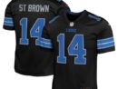 Amon-Ra St. Brown Detroit Lions Nike Youth Alternate Player Game Jersey - Black