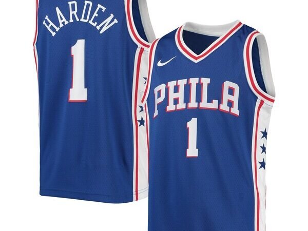James Harden Philadelphia 76ers Nike Youth Swingman Jersey - Icon Edition - Royal