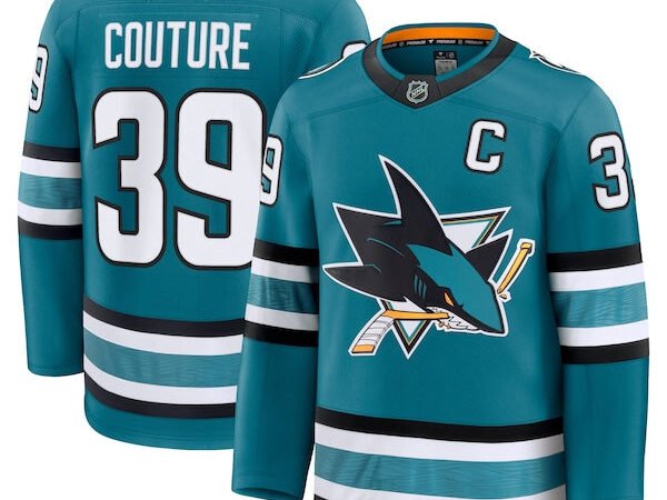 Logan Couture San Jose Sharks Home Premium Jersey - Teal/Black