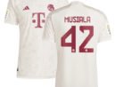Jamal Musiala Bayern Munich adidas 2023/24 Third Authentic Jersey - White