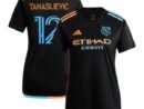 Strahinja Tanasijevic New York City FC adidas Women's 2024 24/7 Kit Replica Player Jersey - Black