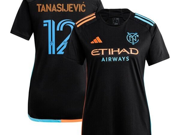 Strahinja Tanasijevic New York City FC adidas Women's 2024 24/7 Kit Replica Player Jersey - Black
