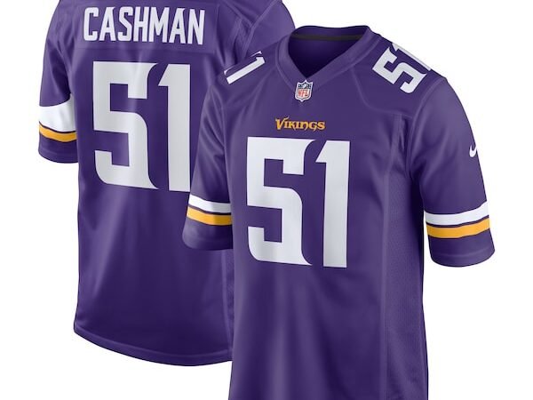 Blake Cashman Minnesota Vikings Nike Team Game Jersey - Purple