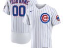 Chicago Cubs Nike Home Authentic Custom Jersey - White