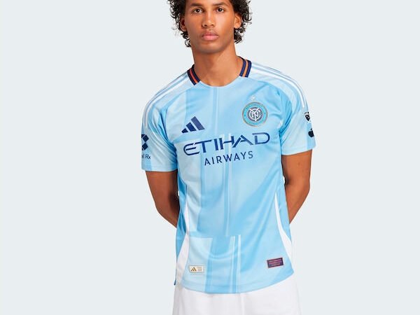 New York City FC adidas 2025 The Excelsior Kit Authentic Jersey - Light Blue