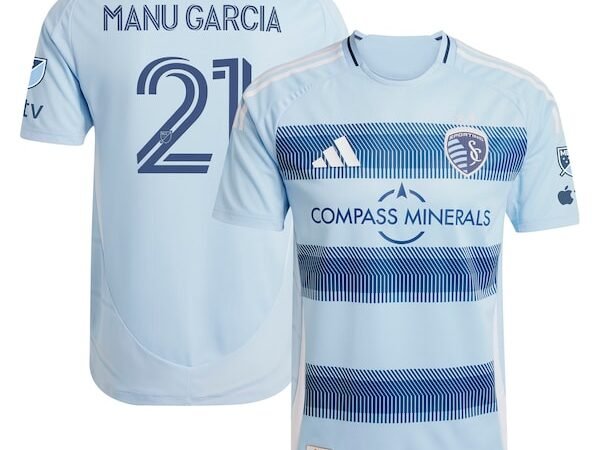 Manu Garcia Sporting Kansas City adidas 2025 One KC Authentic Player Jersey - Light Blue