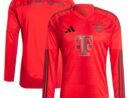 Bayern Munich adidas 2024/25 Home Replica Long Sleeve Blank Jersey - Red