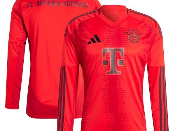 Bayern Munich adidas 2024/25 Home Replica Long Sleeve Blank Jersey - Red