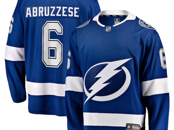 Nick Abruzzese Tampa Bay Lightning  Home Breakaway Jersey - Blue