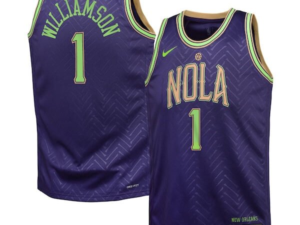 Zion Williamson New Orleans Pelicans Nike Youth 2024/25 Swingman Player Jersey - City Edition - Purple