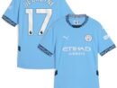 Kevin De Bruyne Manchester City Puma Women's 2024/25 Home Replica Player Jersey - Light Blue