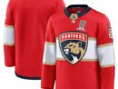 Florida Panthers  Home 2025 Stanley Cup Champions Premium Patched Jersey - Red
