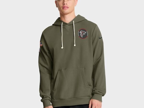 Atlanta Falcons Nike 2025 Salute to Service Sideline Standard Issue Dri-FIT Hoodie - Olive