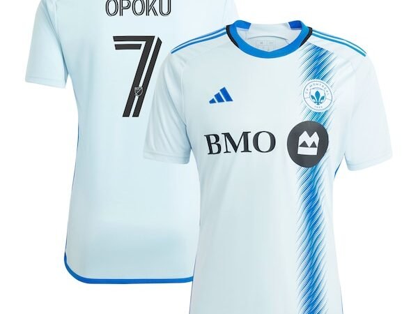 Kwadwo Opoku CF Montreal adidas 2024 La Main Replica Player Jersey – Light Blue
