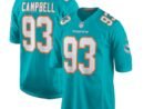 Calais Campbell Miami Dolphins Nike  Game Jersey -  Aqua