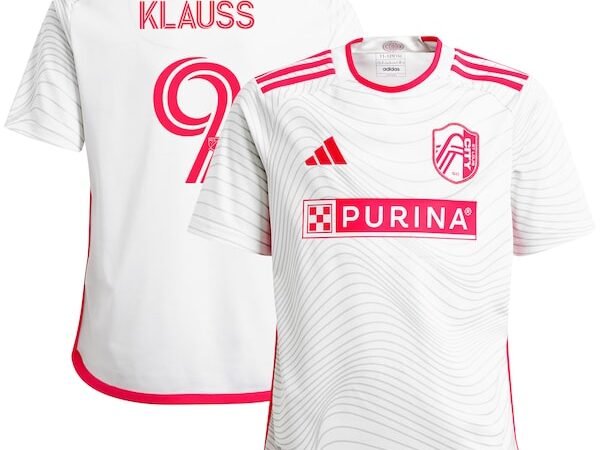 João Klauss St. Louis City SC adidas Youth 2024 The Confluence Kit Replica Player Jersey - White