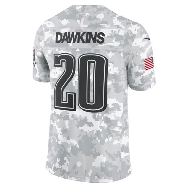 Brian Dawkins Philadelphia Eagles Nike 2024 Salute to Service Retired Player Limited Jersey - Arctic Camo