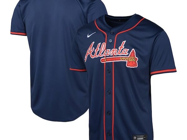 Atlanta Braves Nike Youth Alternate Limited Jersey - Navy