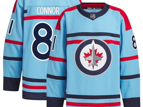 Kyle Connor Winnipeg Jets adidas Anniversary Primegreen Authentic Player Jersey - Light Blue