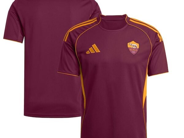 AS Roma adidas 2025/26 Home Replica Jersey - Red/White