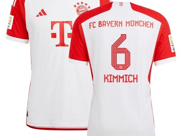 Joshua Kimmich Bayern Munich adidas 2023/24 Home Authentic Jersey - White/Black