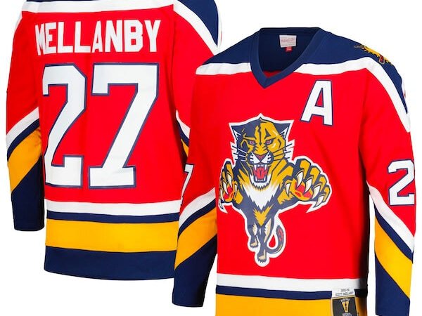 Scott Mellanby Florida Panthers Alternate Captain's Patch 1995/96 Blue Line Player Jersey - Red