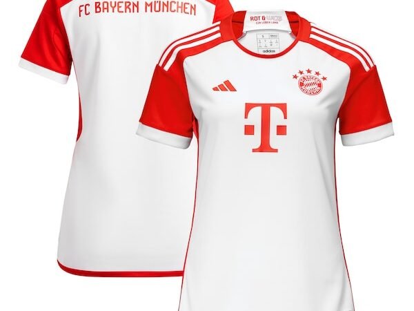 Bayern Munich adidas Women's 2023/24 Home Replica Jersey - White