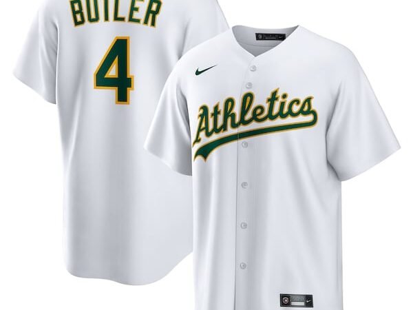 Lawrence Butler Athletics Nike Home Replica Jersey - White