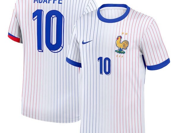Kylian Mbappe France National Team Nike Youth 2024 Away Replica Jersey - White