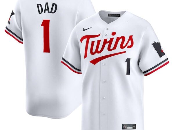 Minnesota Twins Nike #1 Dad Home Limited Jersey - White