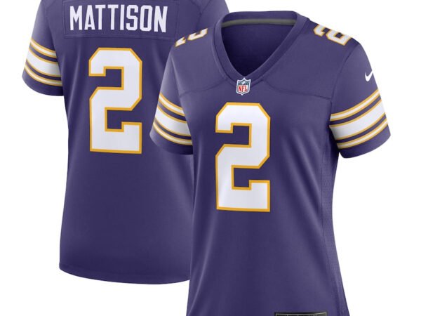 Alexander Mattison Minnesota Vikings Nike Women's Classic Player Game Jersey - Purple