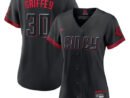 Ken Griffey Jr. Cincinnati Reds Nike Women's 2023 City Connect Replica Player Jersey - Black