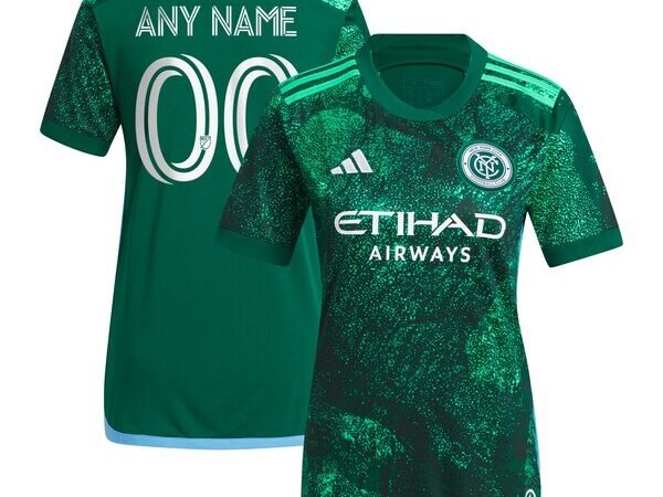 New York City FC adidas Women's 2024 The Parks Replica Custom Jersey - Green