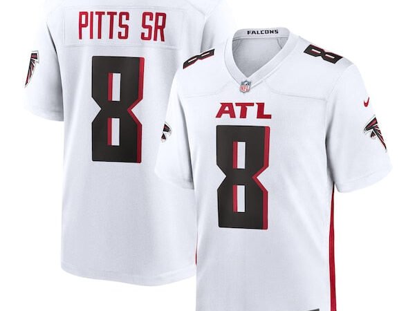 Kyle Pitts Sr. Atlanta Falcons Nike White  Game Jersey - White/Black