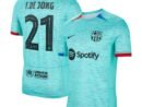 Frenkie de Jong Barcelona Nike 2023/24 Third Replica Jersey - Aqua/Royal/White