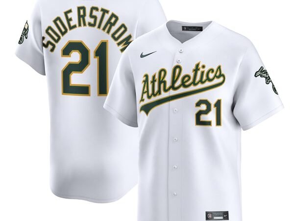 Tyler Soderstrom Athletics Nike Home Limited Player Jersey - White