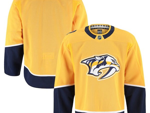 Nashville Predators  Home Authentic Pro Jersey - Yellow