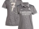 Vini Jr. Los Merengues adidas Originals Women's 2024/25 Third Replica Player Jersey - Charcoal/White