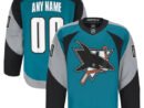San Jose Sharks Alternate Authentic Pro Custom Jersey - Teal