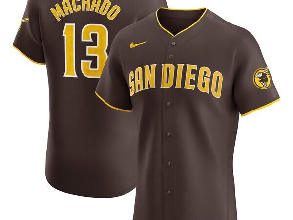 Manny Machado San Diego Padres Nike Road Elite Player Jersey - Brown