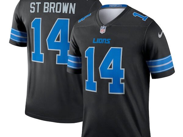 Amon-Ra St. Brown Detroit Lions Nike Legend Jersey - Black