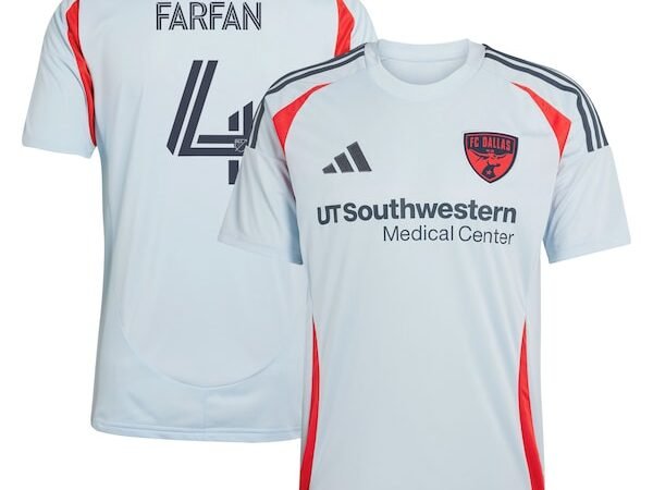 Marco Farfan FC Dallas adidas 2025 The Inferno Kit Replica Player Jersey - Light Blue