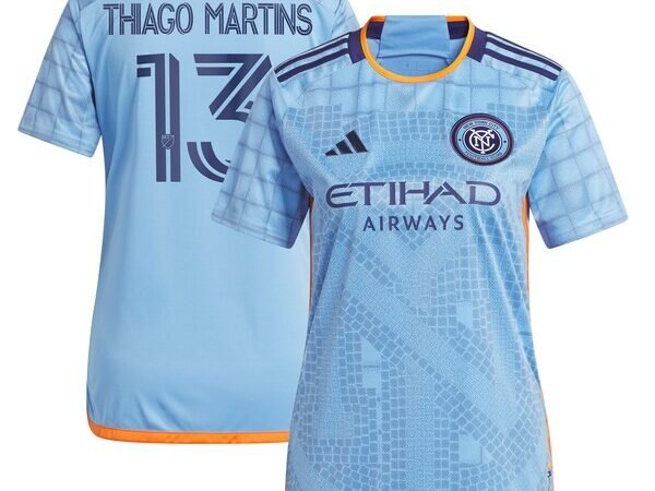 Thiago Martins New York City FC adidas Women's 2024 The Interboro Kit Replica Player Jersey - Light Blue