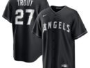 Mike Trout Los Angeles Angels Nike Lights Out Replica Player Jersey - Black